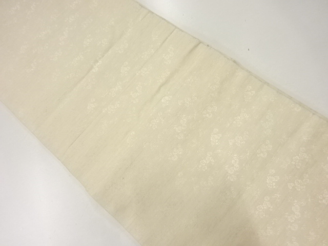 アンティーク　花鳥模様織出し丸帯（材料）